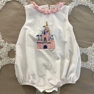 Stitchy Fish Disney Castle Baby Girl Bubble - 24 months